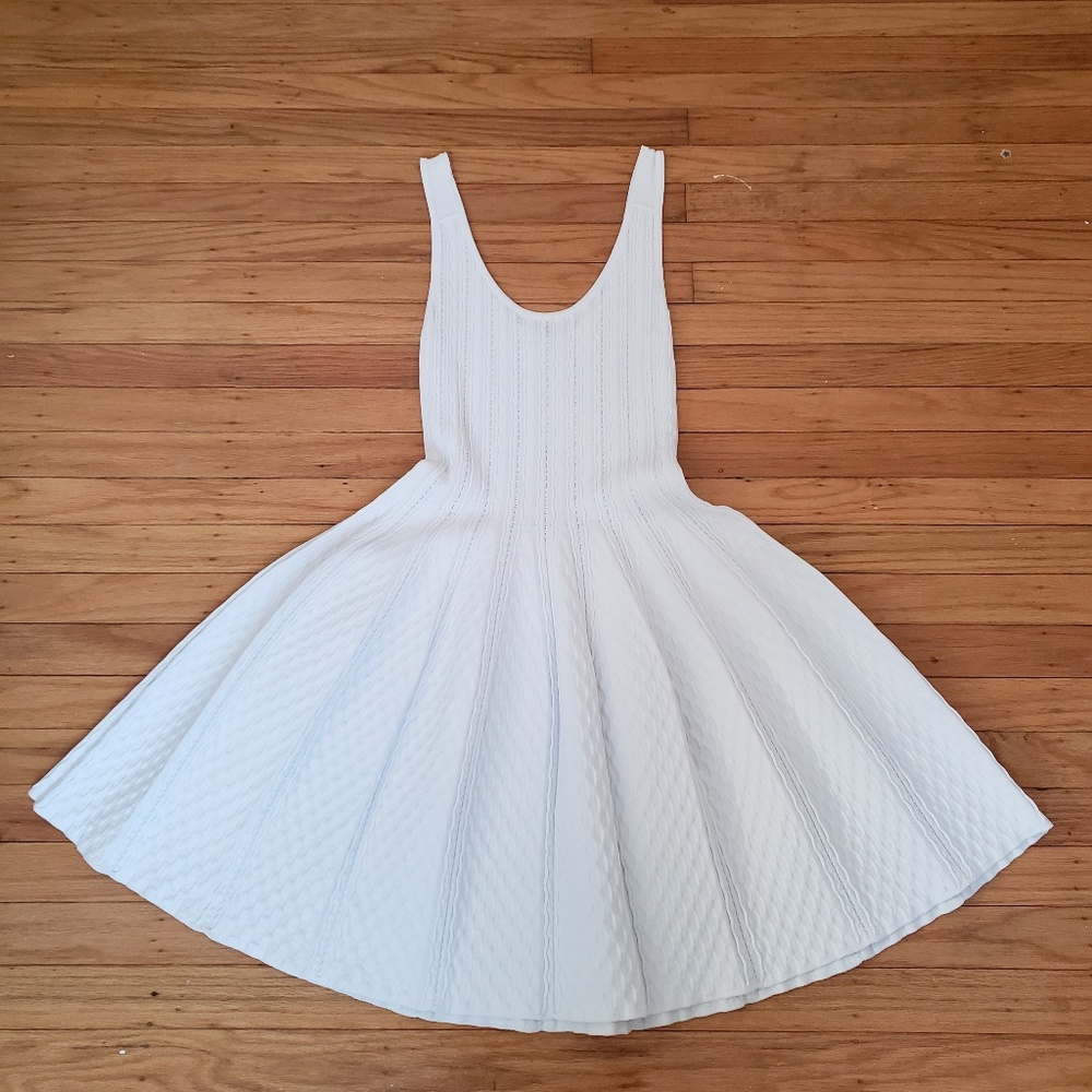 Bebe Flared Sleveless Sweater Dress